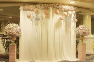 Hội trường đám cưới sử dụng rèm vải Hải Âu